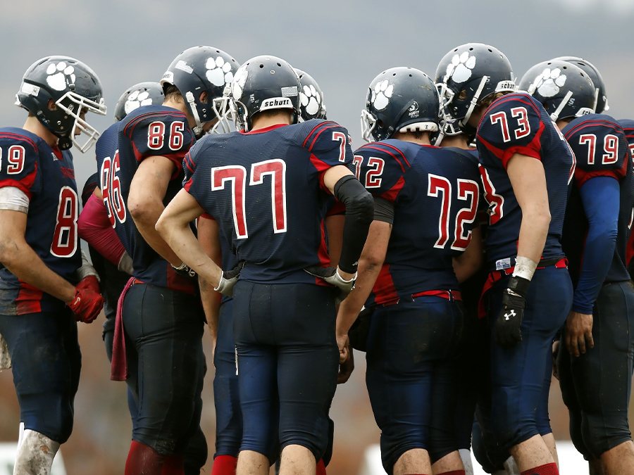 Screen printed team uniforms and athletic apparel for a school